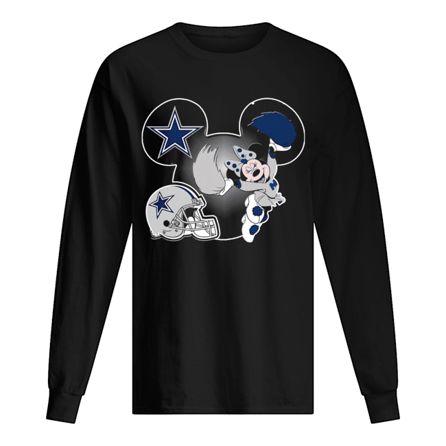 Minnie Mouse Dallas Cowboys Shirt Long Sleeved T-shirt 