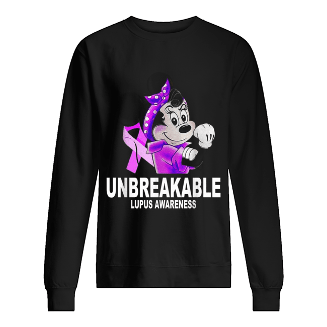 Minnie Unbreakable lupus awareness Unisex Sweatshirt