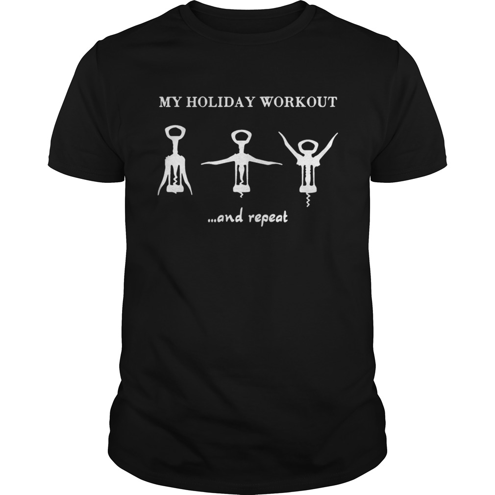 My 5 Holiday Workout and repeat Christmas shirt