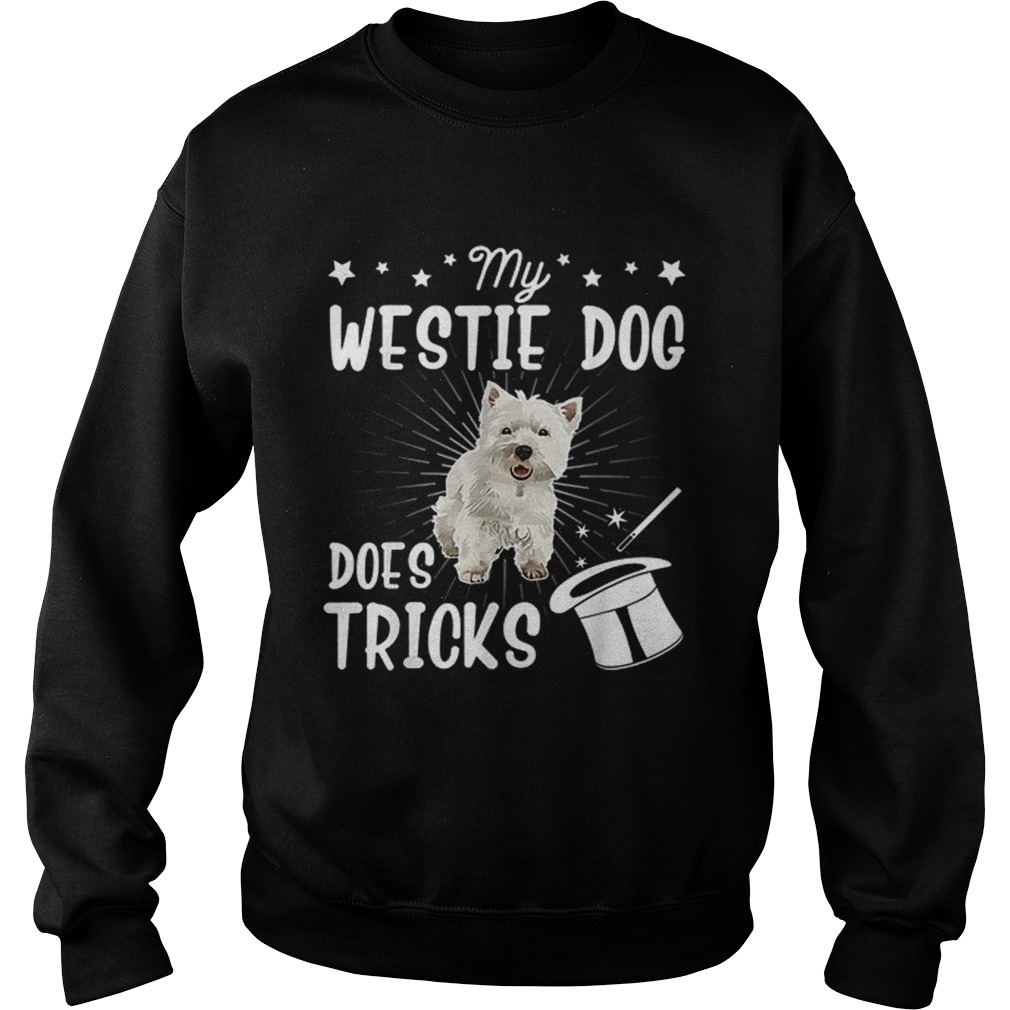 My Westie Does Tricks Halloween Dad Mom Dog Retro Sweatshirt