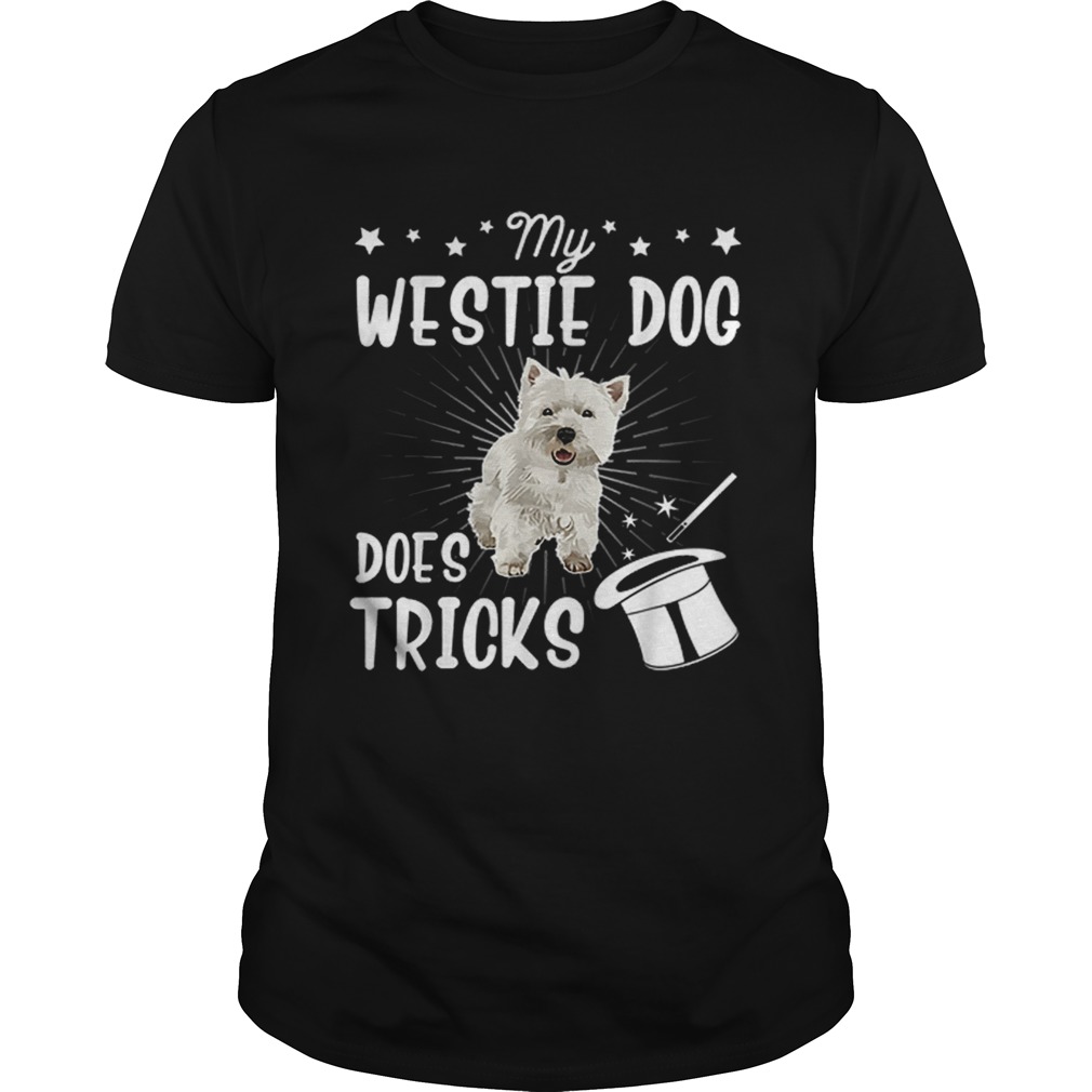 My Westie Does Tricks Halloween Dad Mom Dog Retro shirt