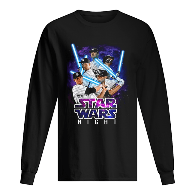 New York Yankees players Star Wars night Long Sleeved T-shirt 