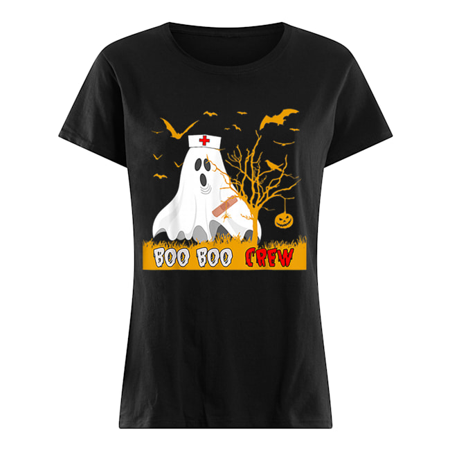 Nice Boo Boo Crew – Nurse Ghost Funny Halloween Costume Gift Classic Women's T-shirt