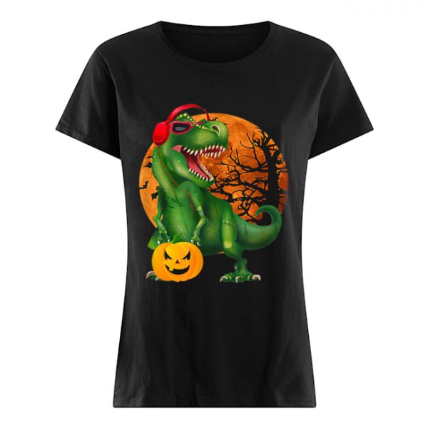 Nice Halloween T Rex Dinosaur Halloween Pumpkin Gift Boys  Classic Women's T-shirt