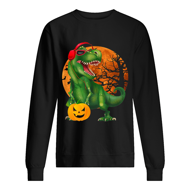 Nice Halloween T Rex Dinosaur Halloween Pumpkin Gift Boys Unisex Sweatshirt