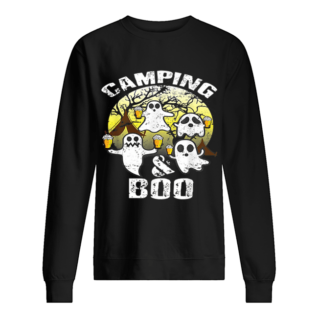 Nice Scary Camping & Boo Ghost Camp Beer Halloween Funny Gift Unisex Sweatshirt