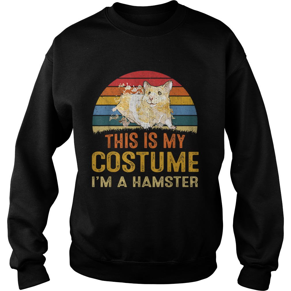 Nice This Is My Costume Hamster Vintage Halloween Sweatshirt