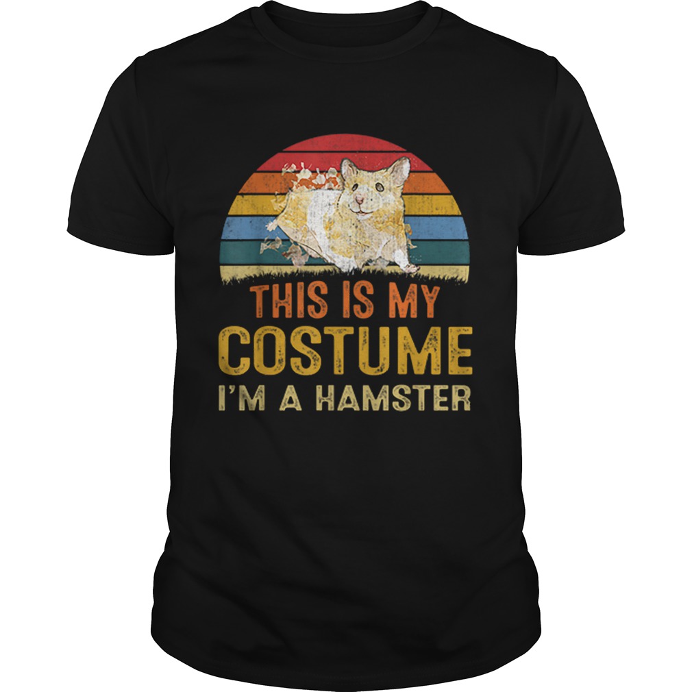 Nice This Is My Costume Hamster Vintage Halloween shirt