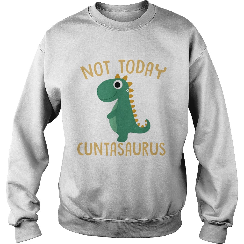 Not today Cuntasaurus Sweatshirt