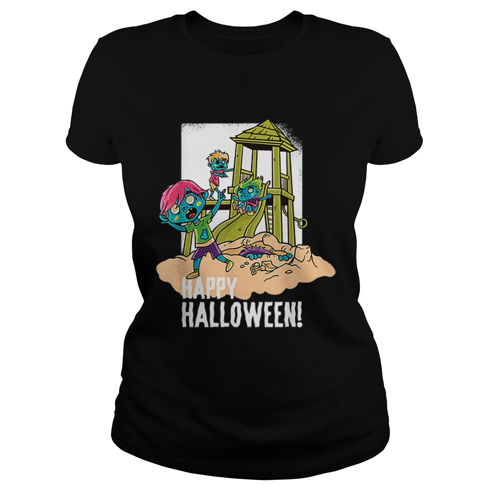Official Happy Halloween Playground Zombie Classic Ladies