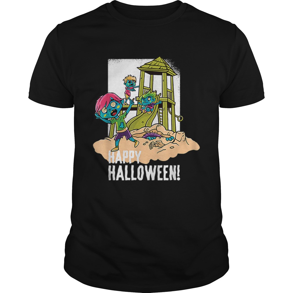 Official Happy Halloween Playground Zombie shirt