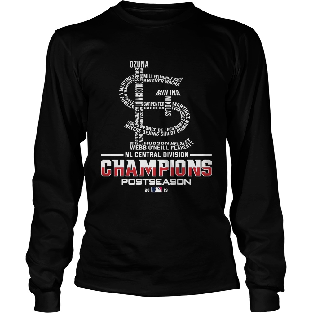 Official NL Central Division Champions Postseason 2019 shir LongSleeve