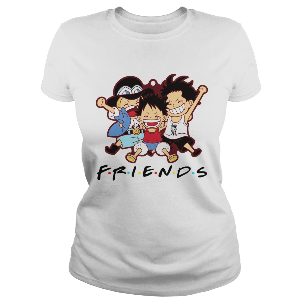 One Piece Characters Friends Shirt Classic Ladies