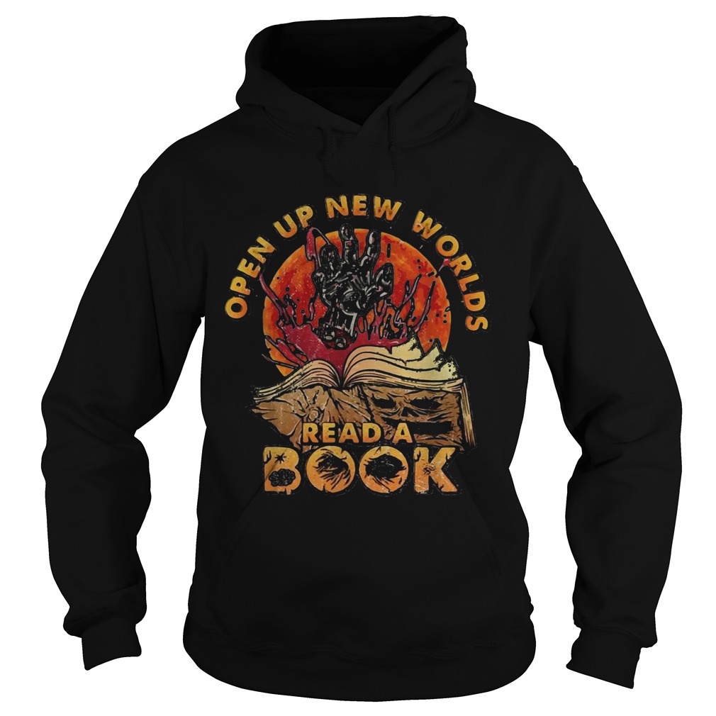 Open up new worlds read a book Hoodie