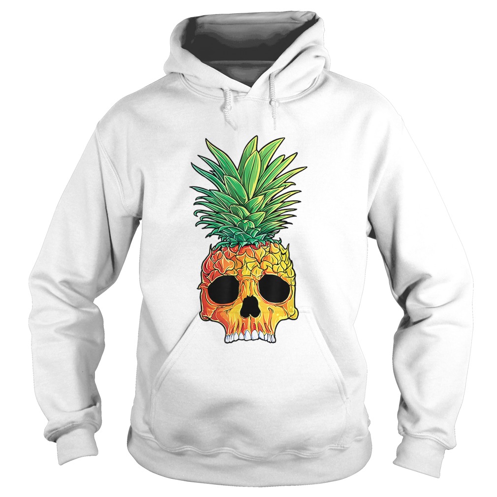 Original Pineapple Skull Aloha Beaches Hawaiian Hawaii Goth Hoodie