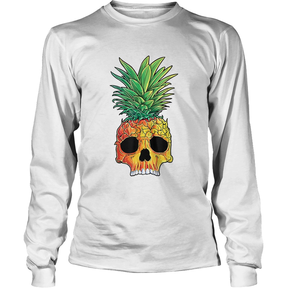Original Pineapple Skull Aloha Beaches Hawaiian Hawaii Goth LongSleeve