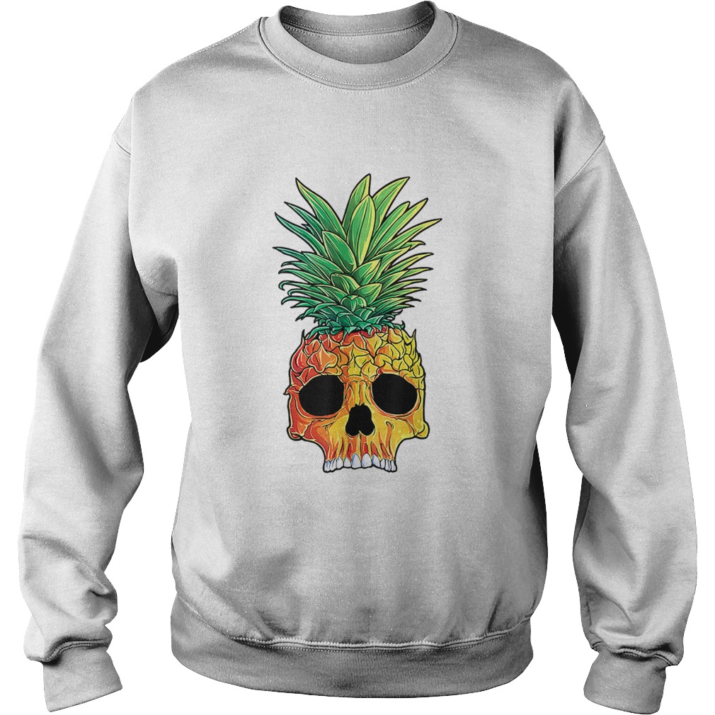 Original Pineapple Skull Aloha Beaches Hawaiian Hawaii Goth Sweatshirt