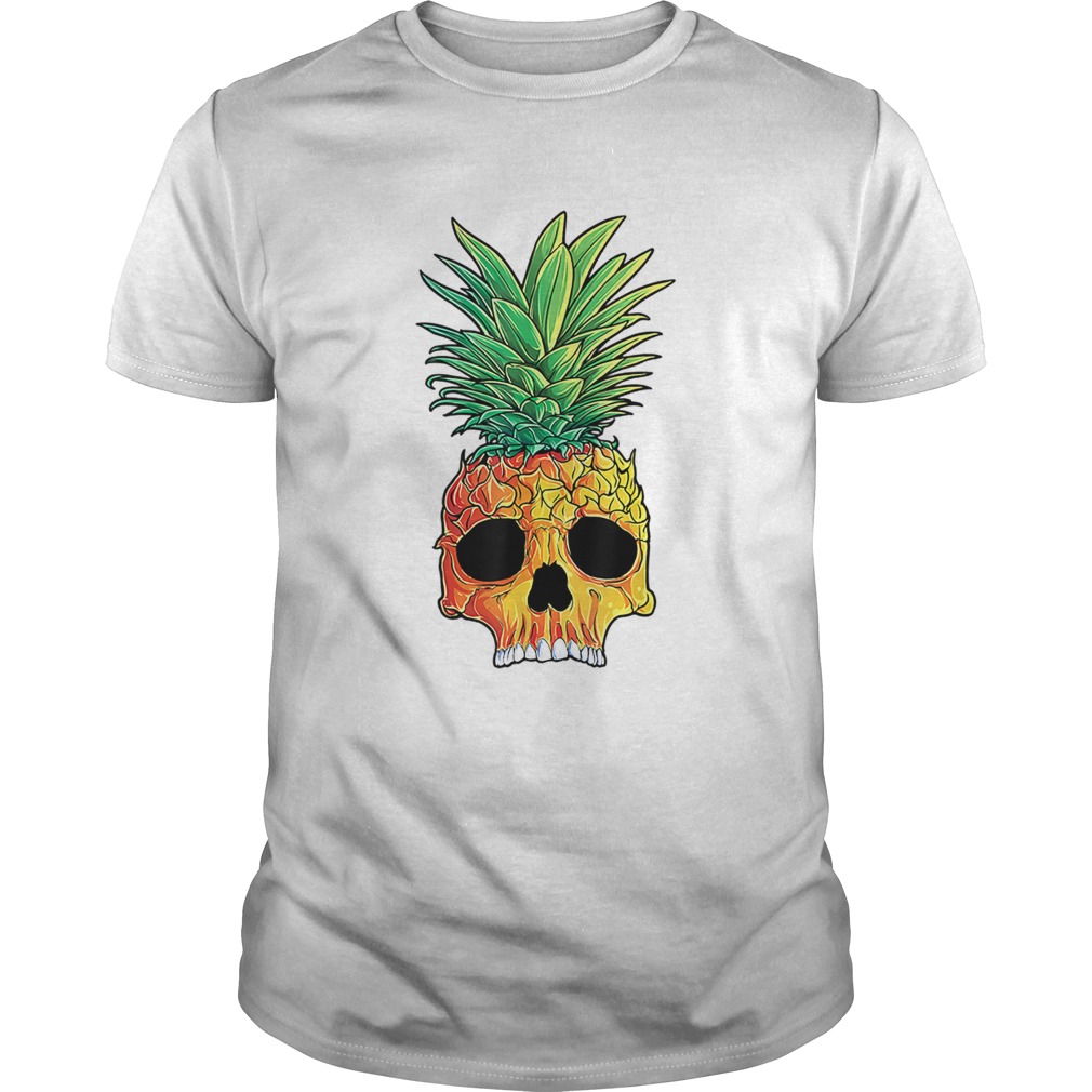 Original Pineapple Skull Aloha Beaches Hawaiian Hawaii Goth shirt