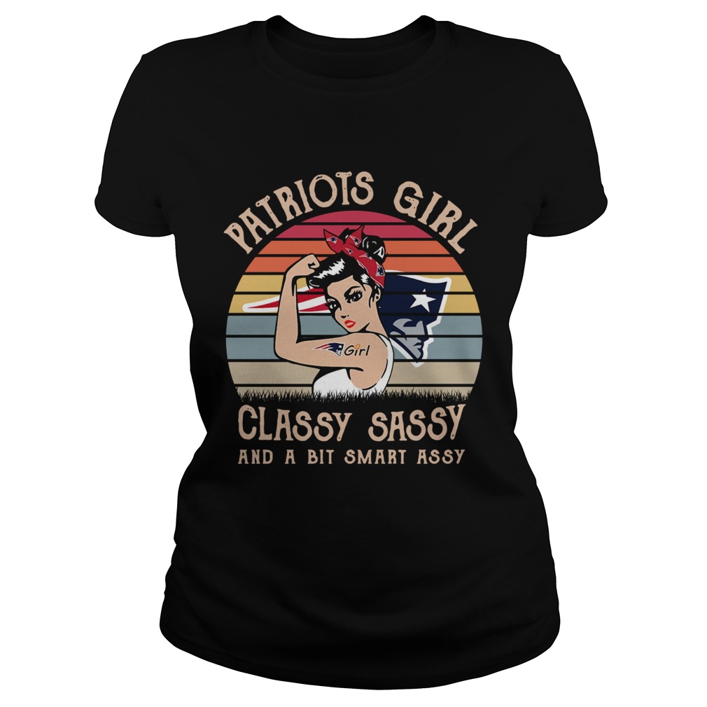 Patriots girl classy sassy and a bit smart assy vintage Classic Ladies