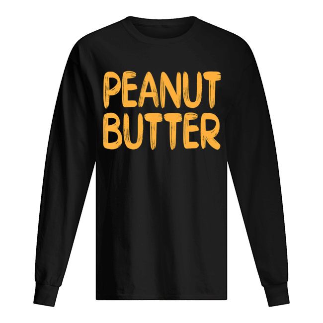 Peanut Butter Halloween Matching Costume jelly T-Shirt Long Sleeved T-shirt 