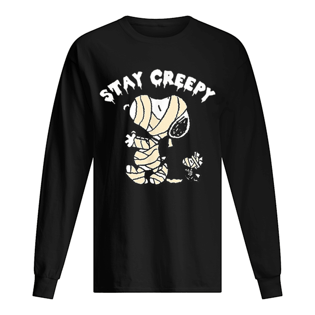 Peanuts Halloween Snoopy Stay Creepy Long Sleeved T-shirt 
