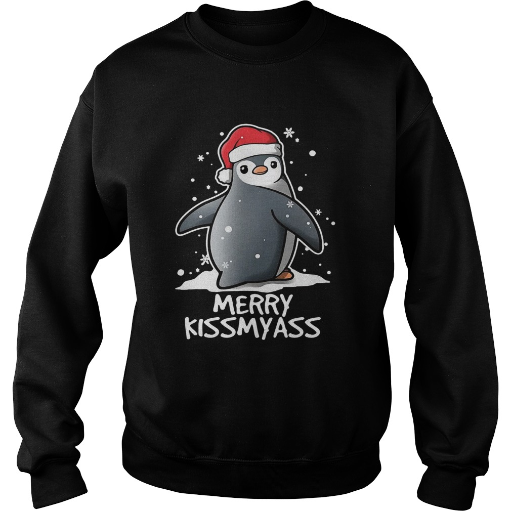 Penguins Merry Kissmyass Shirt Sweatshirt