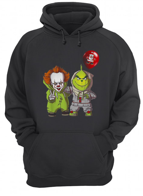 Pennywise and Grinch Christmas Unisex Hoodie