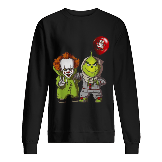 Pennywise and Grinch Christmas Unisex Sweatshirt