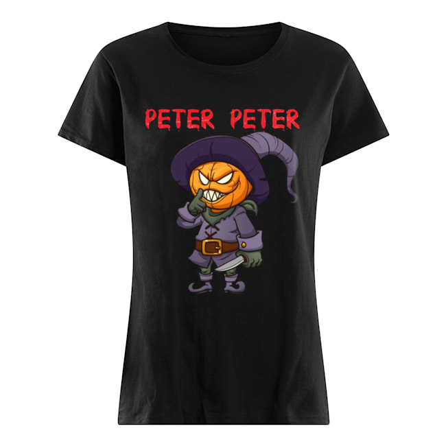 Peter Peter Halloween Killer Pumpkin Head Shirt Classic Women's T-shirt