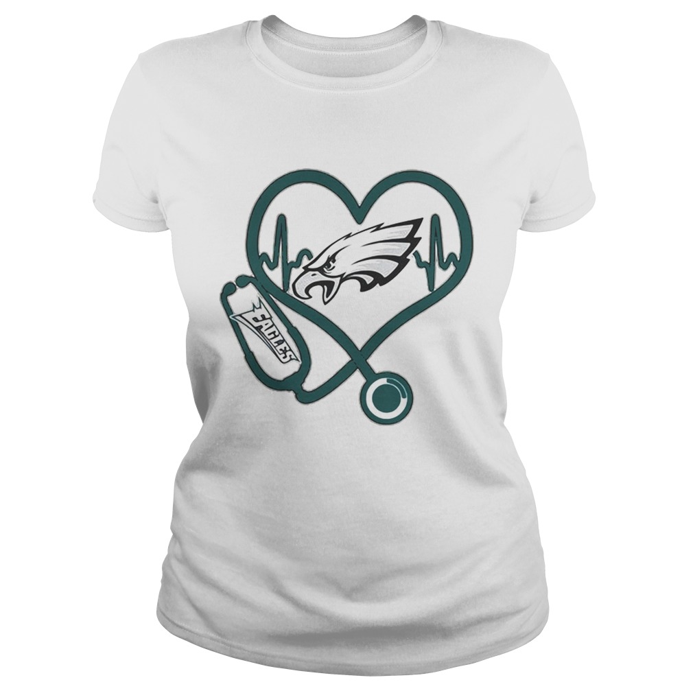 Philadelphia Eagles nurse heartbeat Classic Ladies