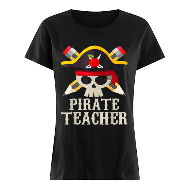 Pirate Teacher For Halloween Costume Gift Classic Women's T-shirt
