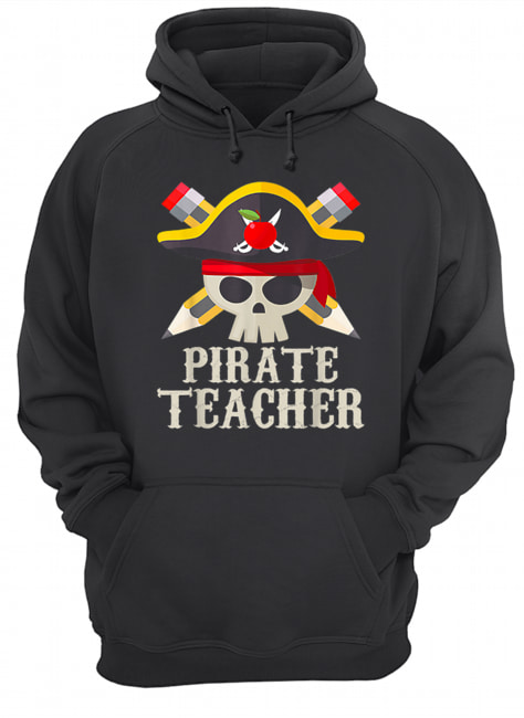 Pirate Teacher For Halloween Costume Gift Unisex Hoodie