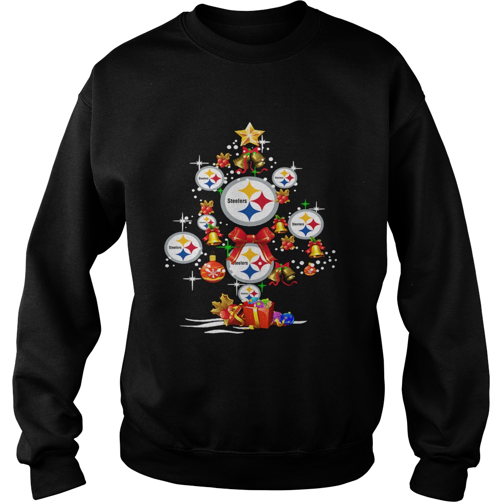 Pittsburgh Steelers Football Logo Gifts Merry Christmas Tree Sweatshirt
