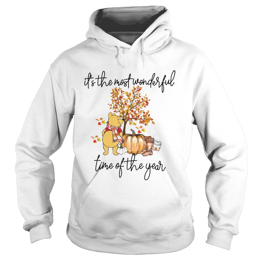 Pooh Pumpkin Its the most wonderful time of the year Hoodie