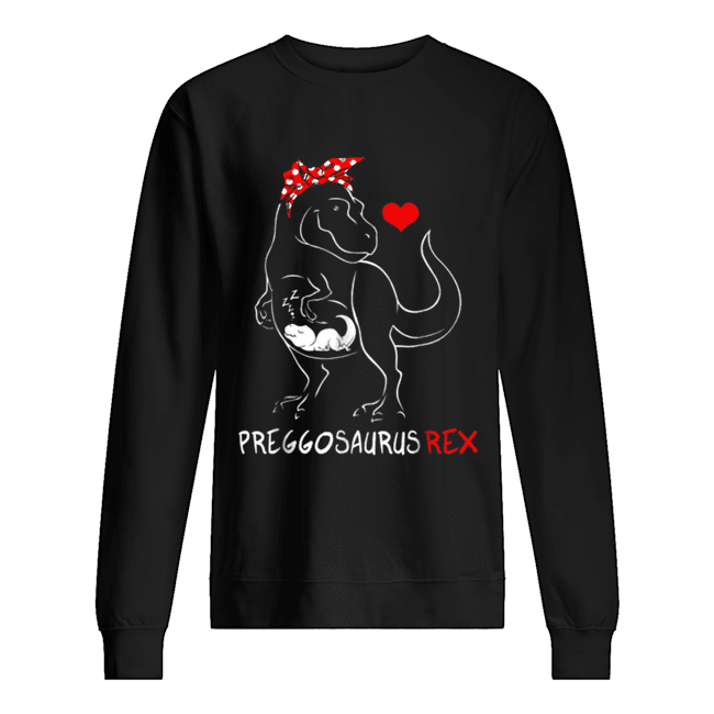 Preggosaurus Funny Dinosaur Pregnancy Halloween Unisex Sweatshirt
