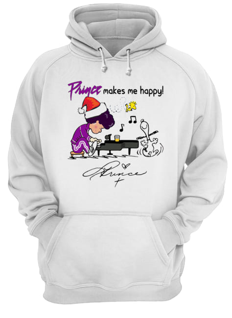 Prince makes me happy Schroeder Snoopy Peanuts Unisex Hoodie