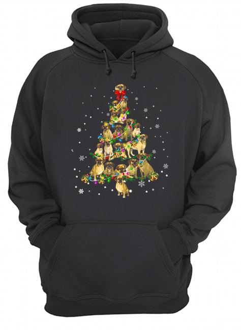 Puggle Christmas Tree T-Shirt Unisex Hoodie