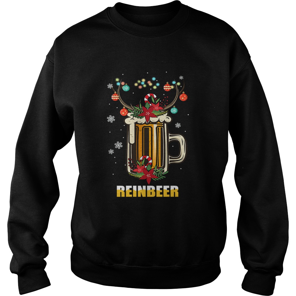 Reinbeer Christmas Funny Beer Lover Gift TShirt Sweatshirt
