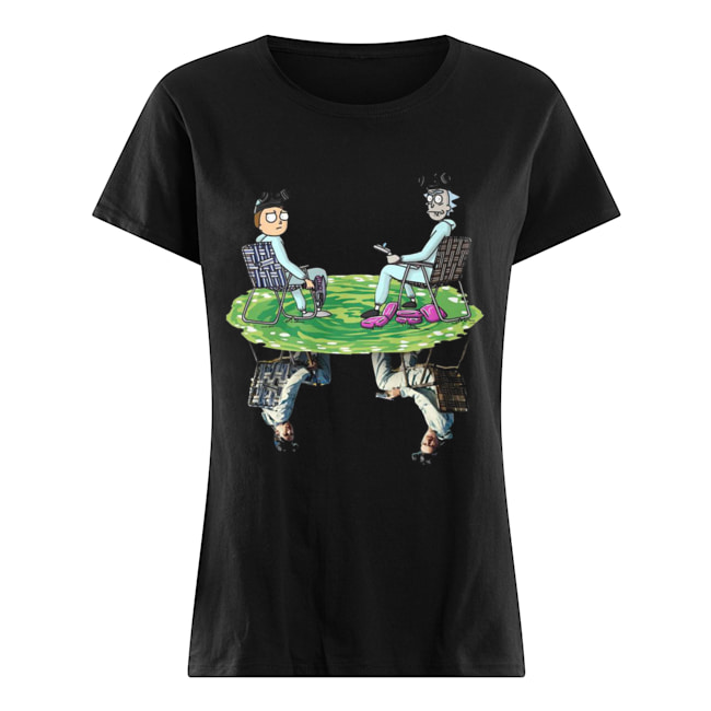 Rick and Morty Crossover Walter and Jesse Breaking Bad Classic Women's T-shirt