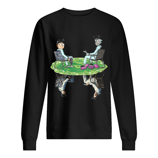 Rick and Morty Crossover Walter and Jesse Breaking Bad Unisex Sweatshirt