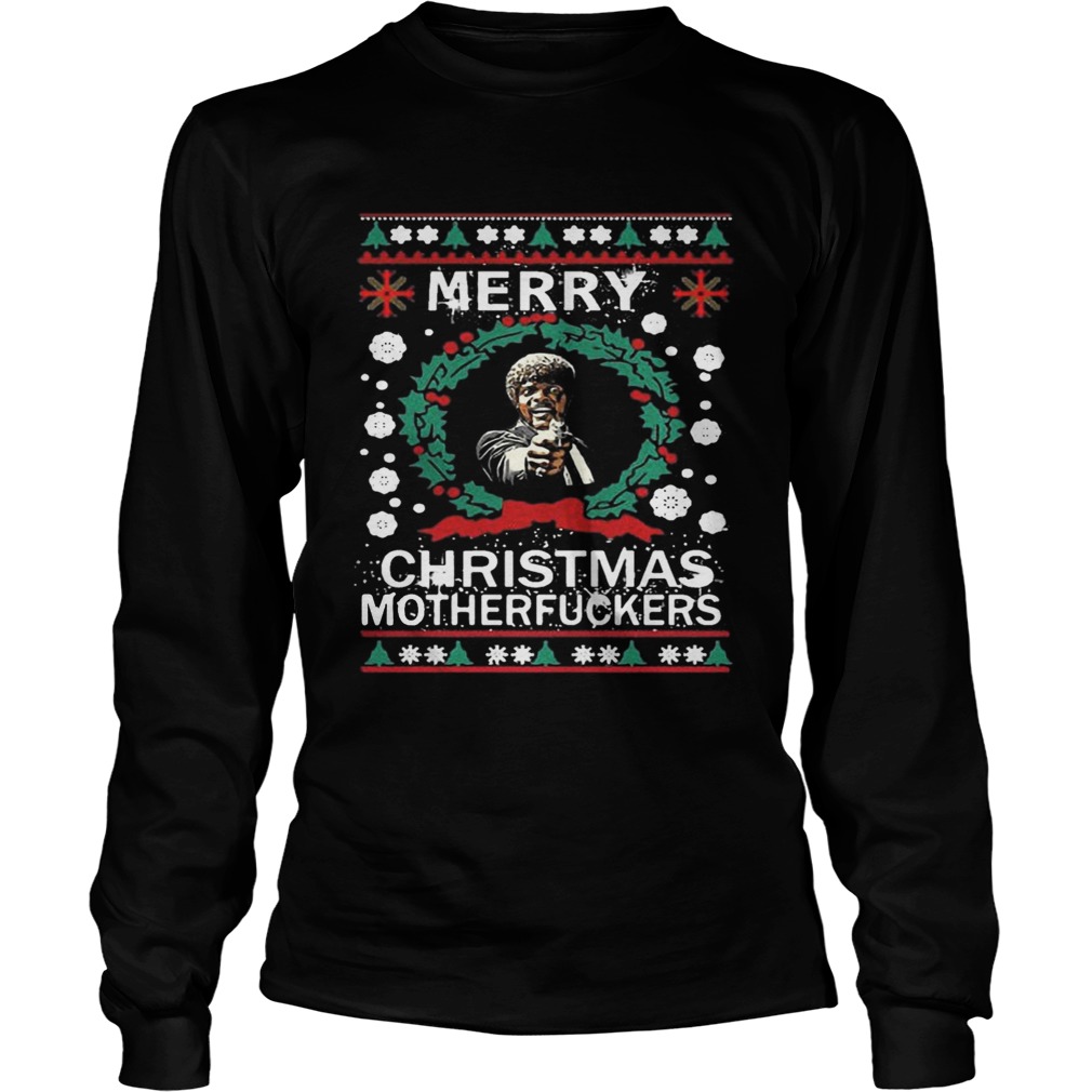 Samuel L Jackson Merry Christmas Motherfucker Shirt LongSleeve