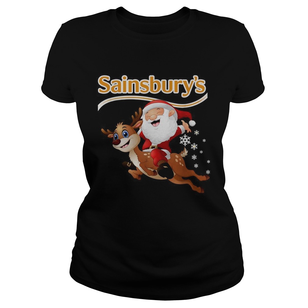 Santa Claus riding reindeer Sainsburys Classic Ladies