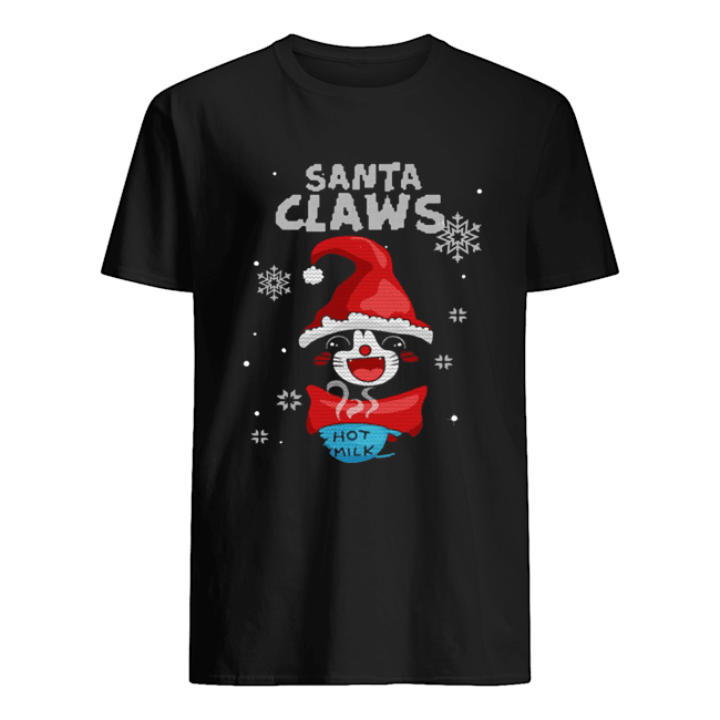 Santa Claws Black Cat Ugly Christmas Shirt