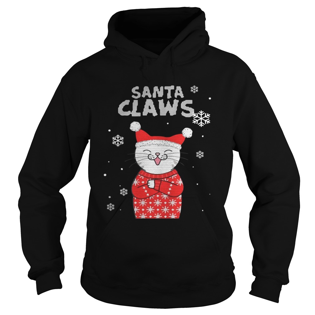 Santa Claws Cute Cat Ugly Christmas 2020 TShirt Hoodie