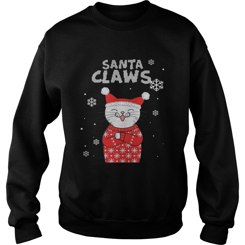 Santa Claws Cute Cat Ugly Christmas 2020 TShirt Sweatshirt