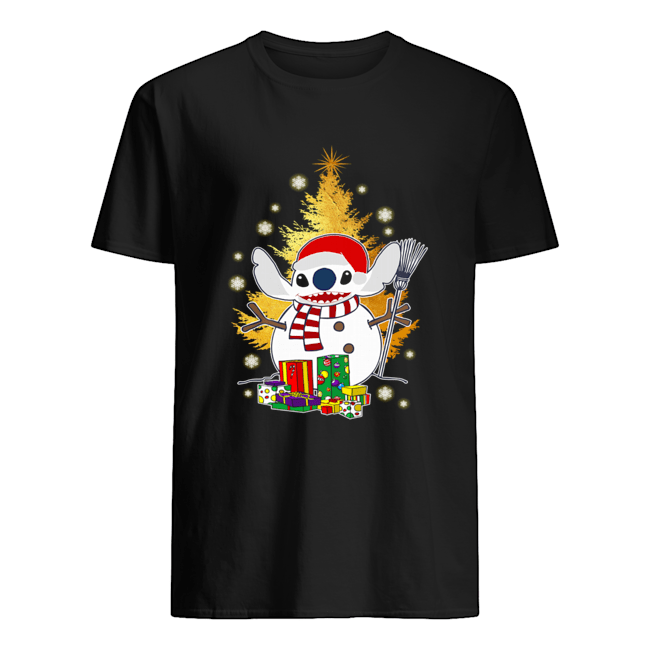 Santa Stitch Make Snowman Christmas Shirt Classic Men's T-shirt