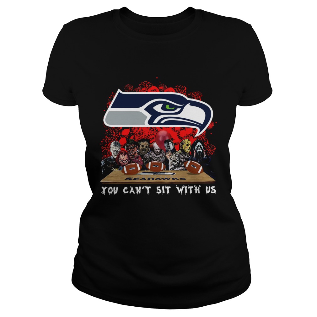 Seattle Seahawks Horror team you cant sit with us Classic Ladies