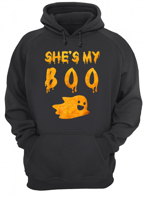 She’s My Boo Funny Couples Halloween Costume Matching Family Unisex Hoodie