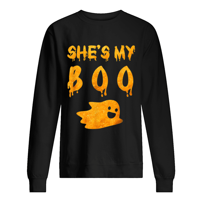She’s My Boo Funny Couples Halloween Costume Matching Family Unisex Sweatshirt