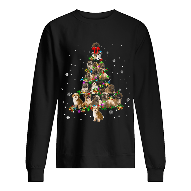 Shihpoo Christmas Tree T-Shirt Unisex Sweatshirt